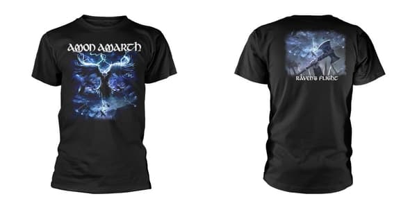 AMON AMARTH - T-SHIRT, RAVEN'S FLIGHT (BLACK) M