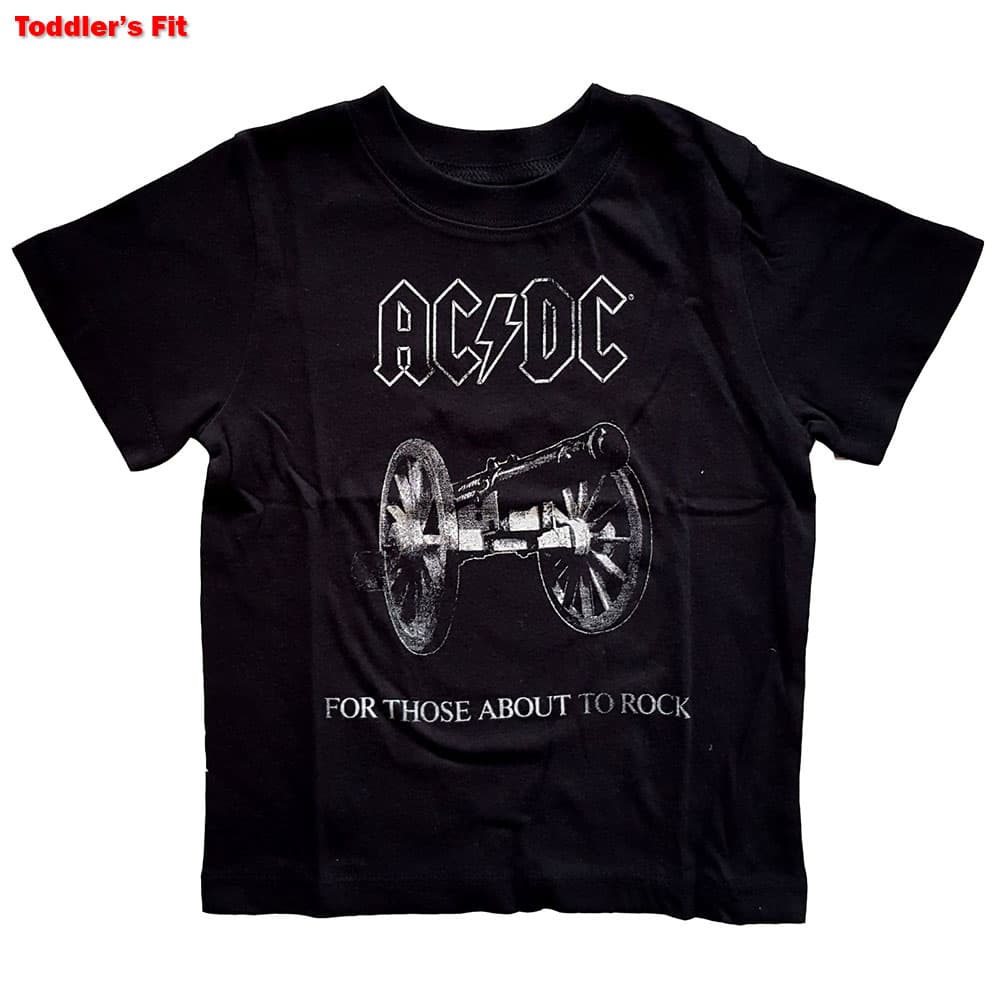 Ac/Dc: Lille Børne T-shirt - For Those About To Rock