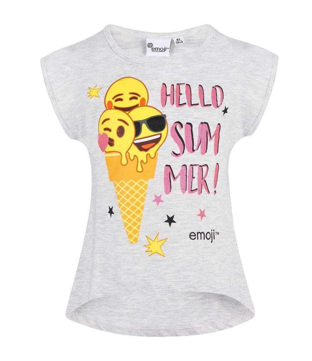 Emoji T-skjorte, Grå