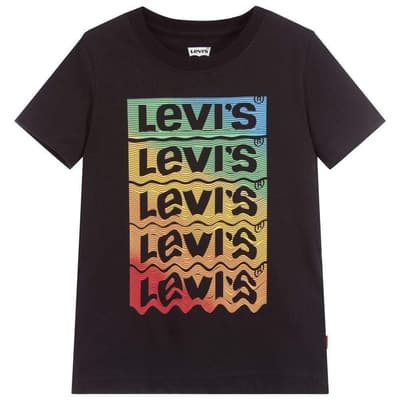 Levis Kids SS GRAPHIC TEE SHIRT - Black