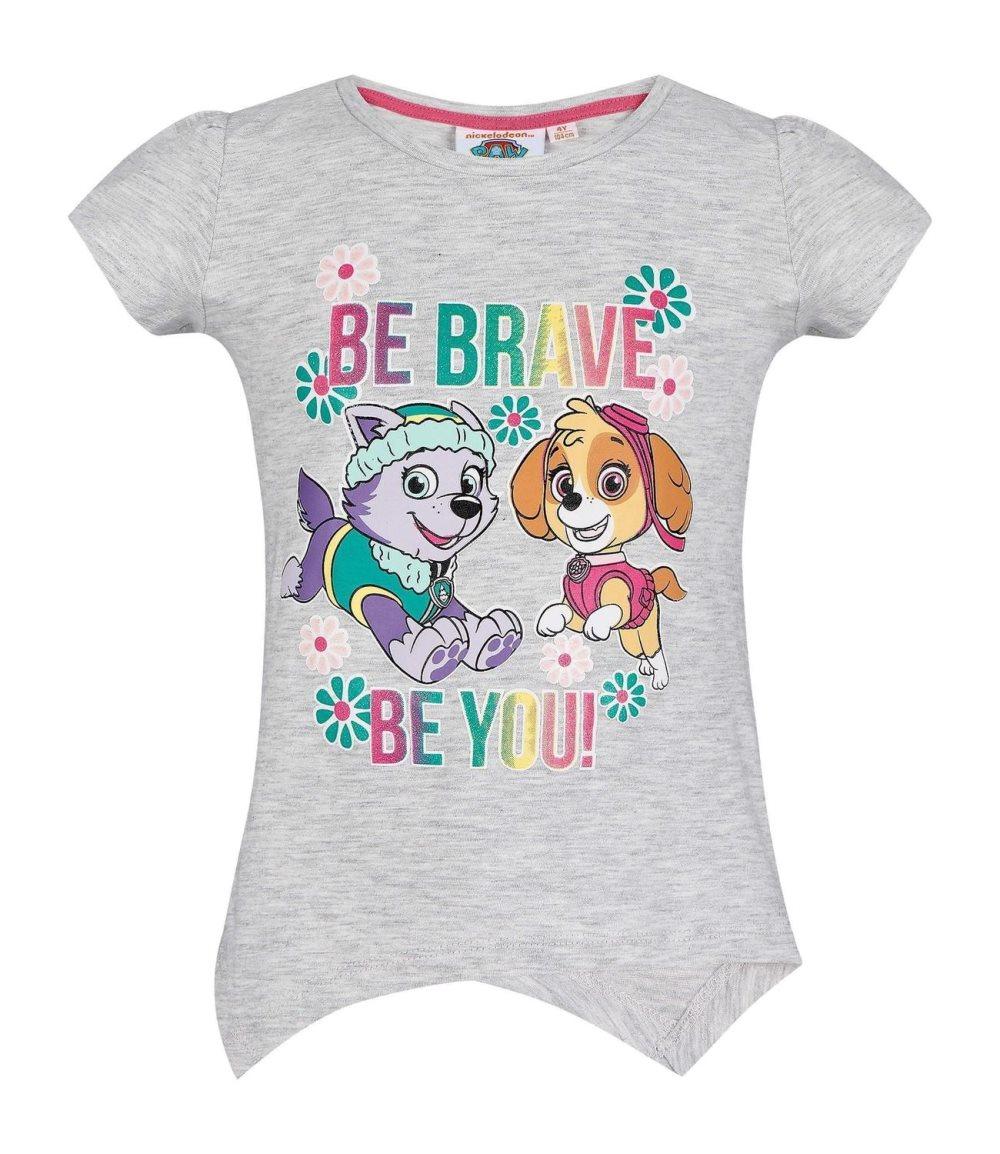 Paw Patrol "Be brave be you" T-skjorte, Grå