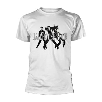 ELVIS PRESLEY - T-SHIRT, JAILHOUSE (WHITE)