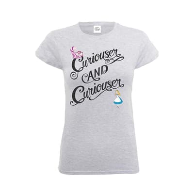 Disney Alice In Wonderland Curiouser & Curiouser T-Skjorter. Kvinner