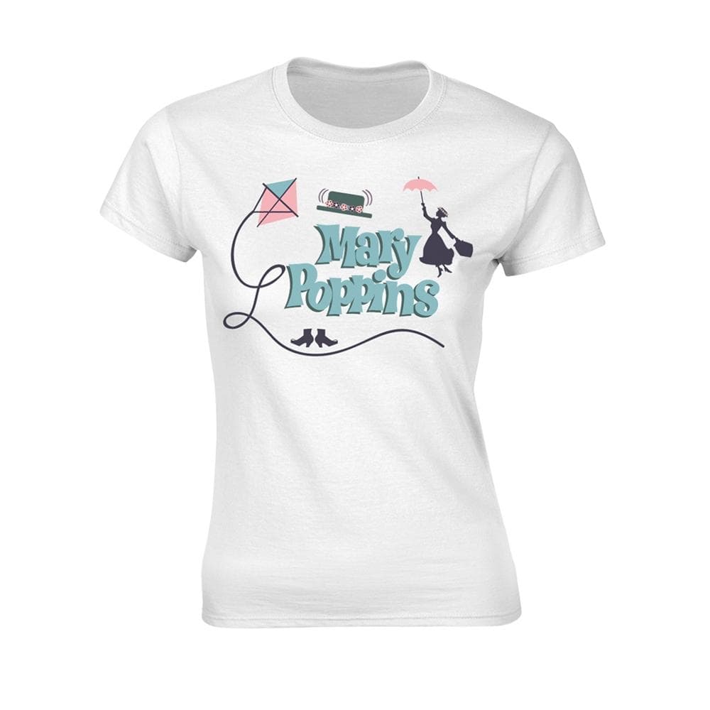 Disney Mary Poppins Logos T-Shirt, Kvinder