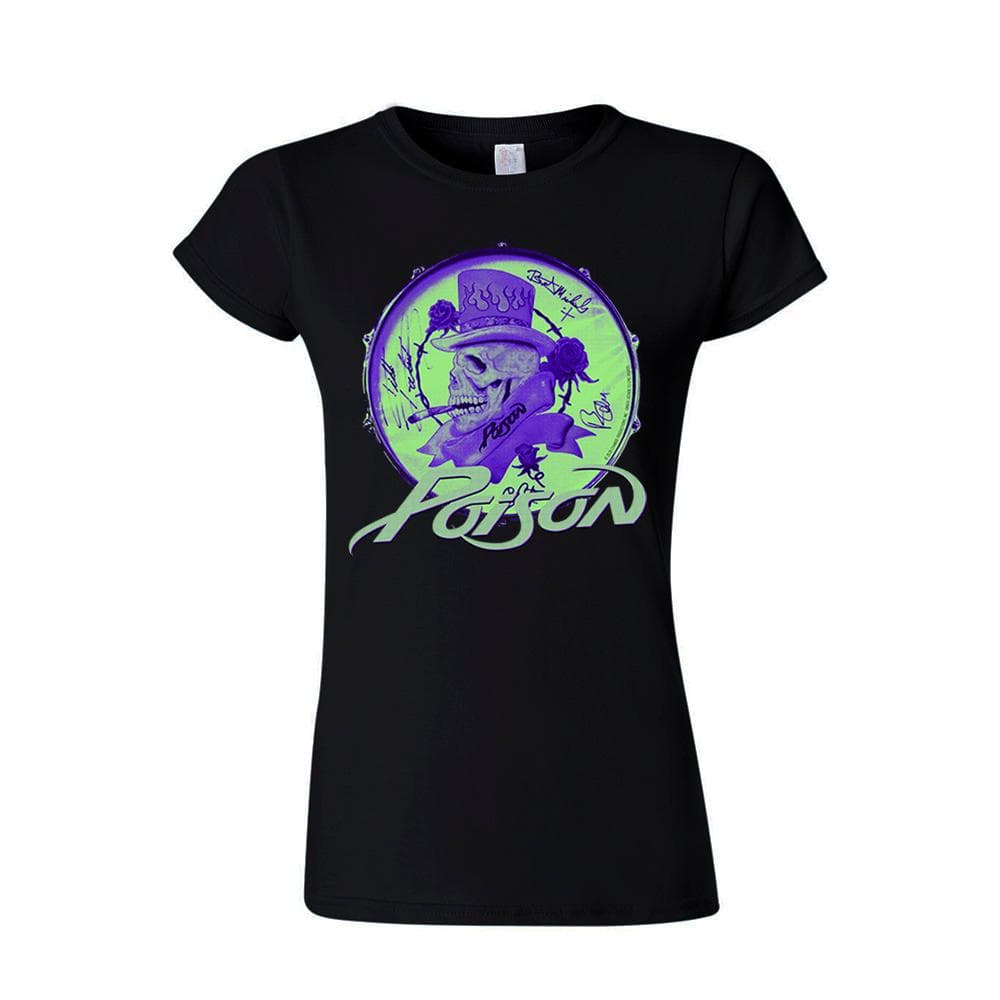 Poison Smoking Skull (lady) Naisten T-Paita