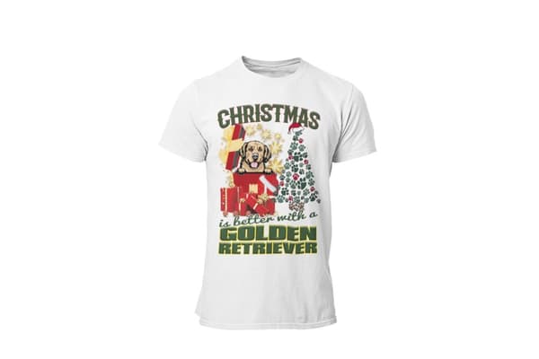 Golden retriever Jul hund t-shirt