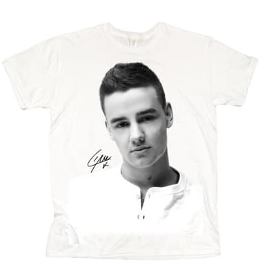 One Direction Ladies T-Shirt: Liam Solo B&W (Skinny Fit) (Small)