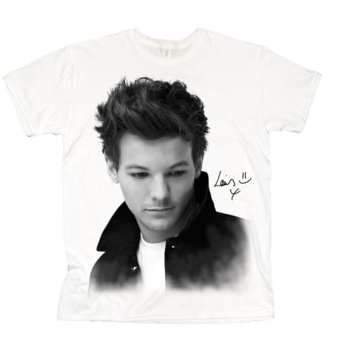 One Direction Ladies T-Shirt: Louis Solo B&W (Skinny Fit) (X-Large)