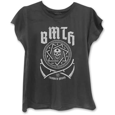 Bring Me The Horizon Ladies T-Shirt: Crooked Young (Skinny Fit) (Medium)
