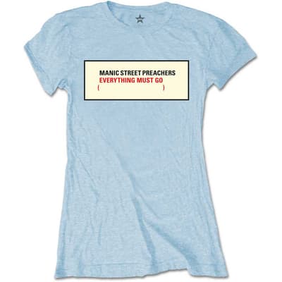 Manic Street Preachers Ladies T-Shirt: Everything Must Go (Medium)