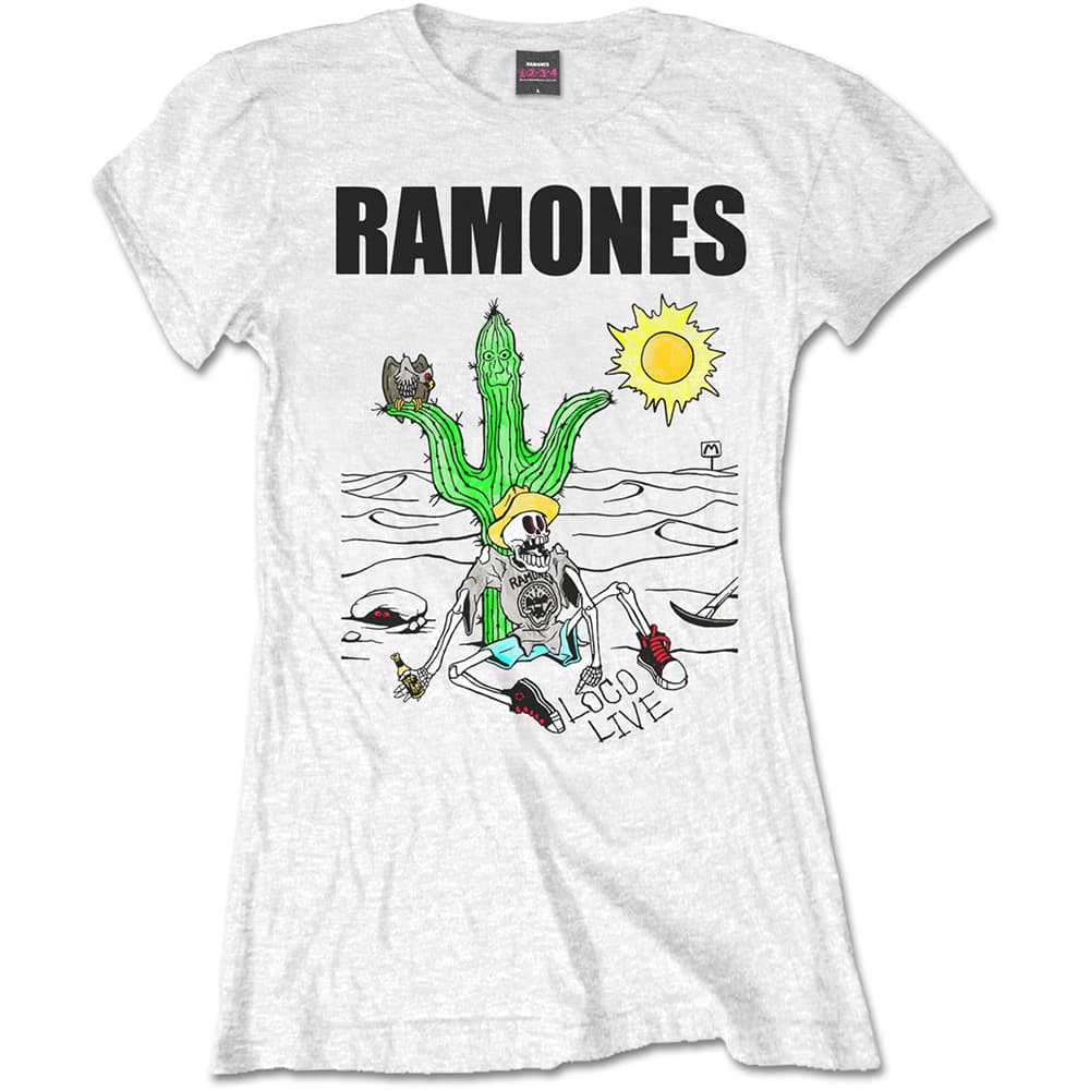 Ramones Ladies Tee: Loco Live (Medium)