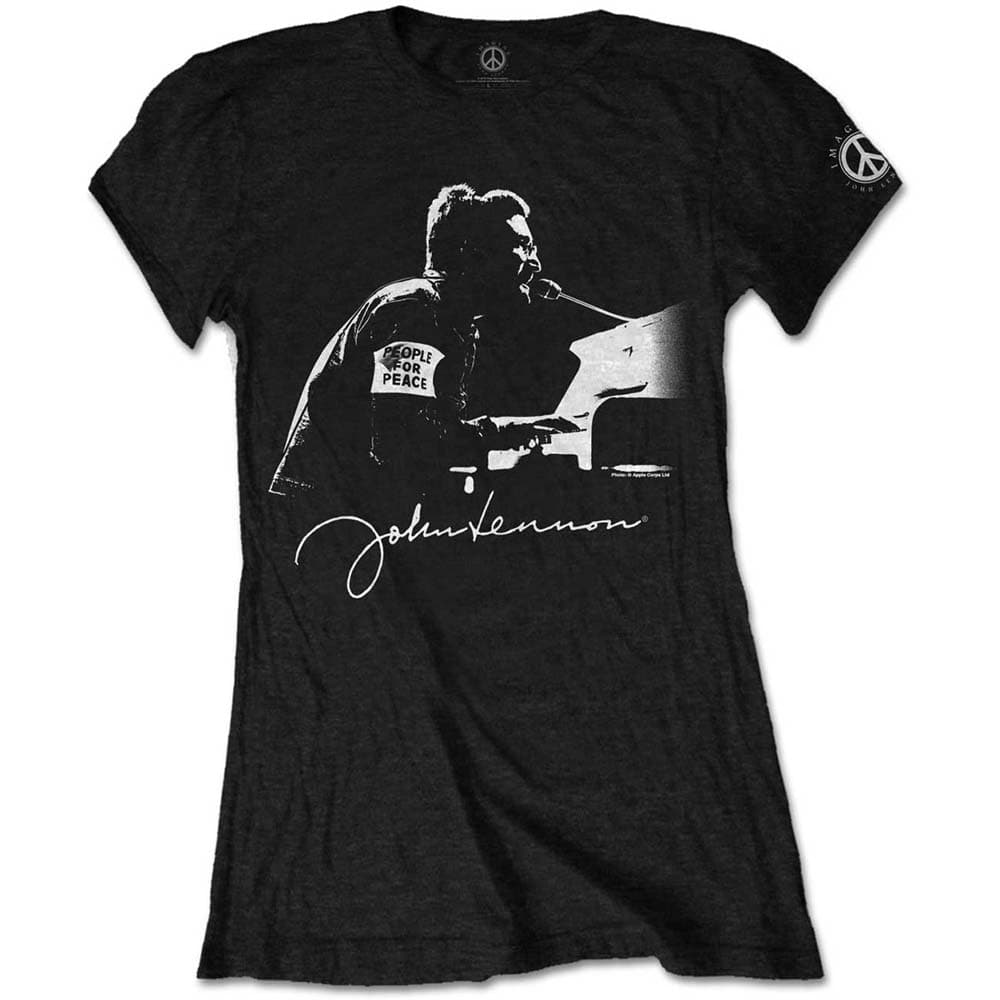 John Lennon Ladies T-Shirt: People for Peace (Small)