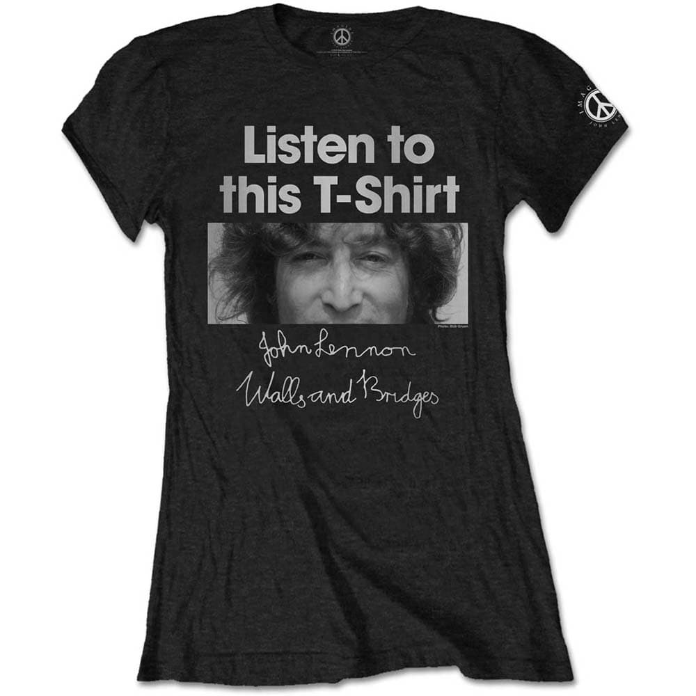 John Lennon Ladies T-Shirt: Listen Lady (Large)