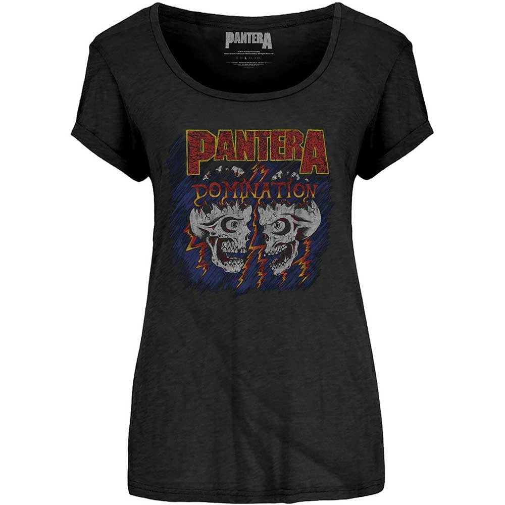 Pantera Ladies Tee: Domination (Scoop Neck) (XX-Large)