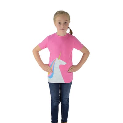 HyFASHION Barn/Kids Unicorn T-Shirt