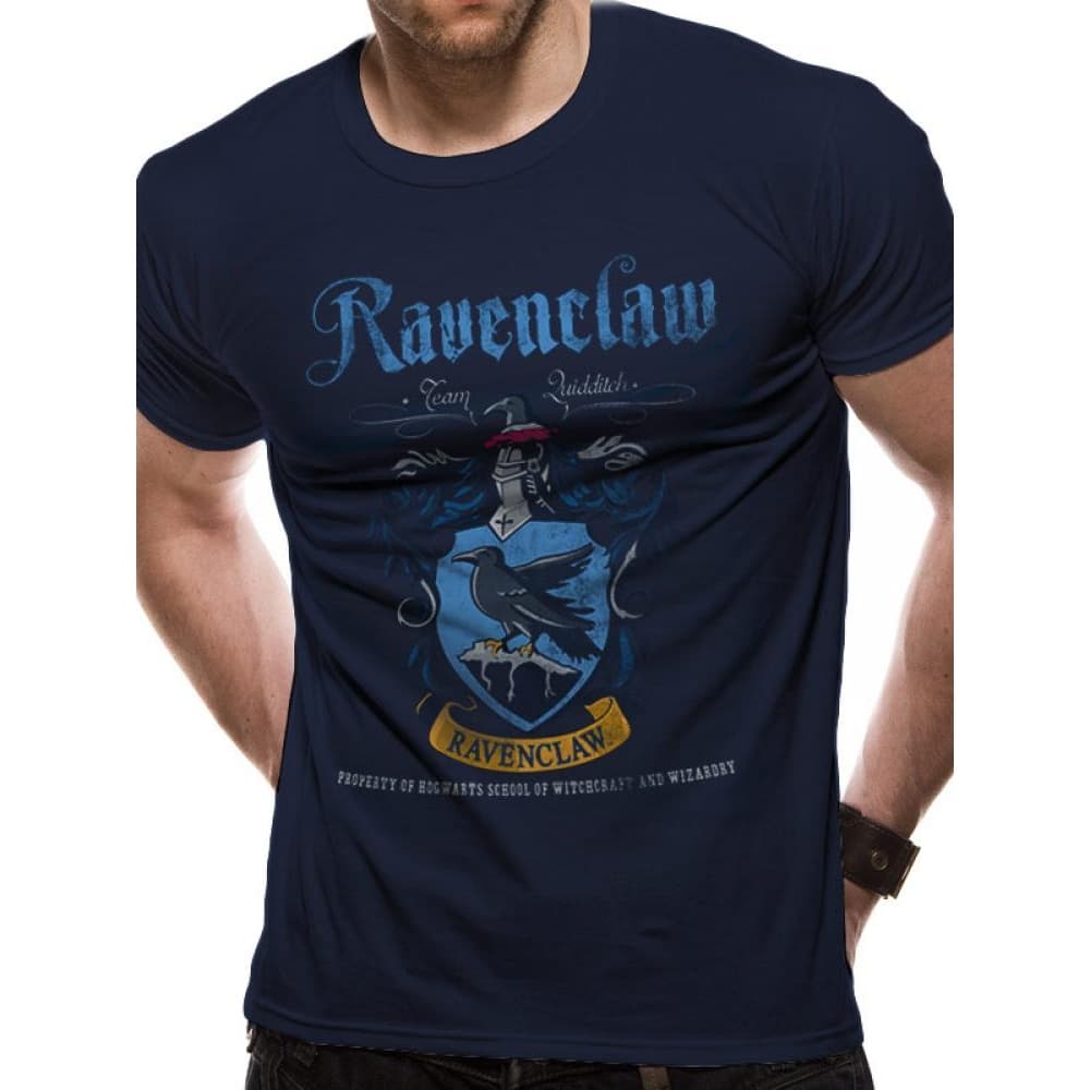 Harry Potter Unisex Adults Ravenclaw Quidditch Design T-shirt