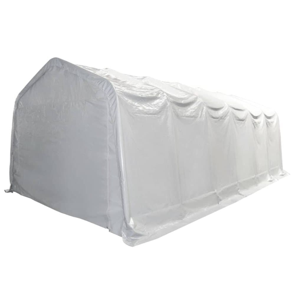 vidaXL Varastoteltta PVC 550 g/m² 6x12 m valkoinen