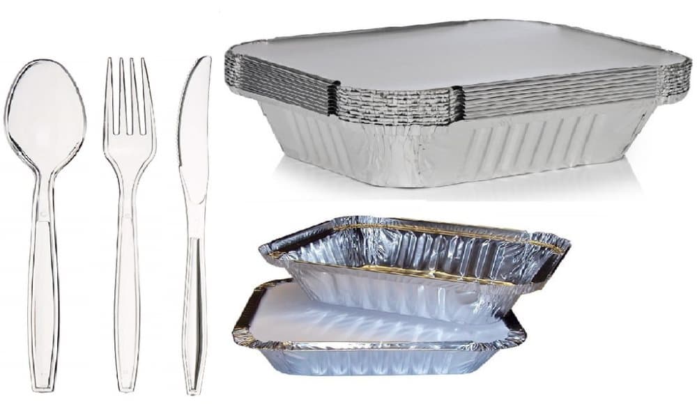 60Delar / 12set - Aluminiumform m lock , sked , gaffel , kniv