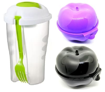 3 Delar set - 720ML Salladsburk och 2st Fruktburk