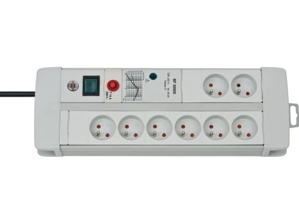 Brennenstuhl Premium-Line surge protector 8 sockets 3m gray (1256554828)