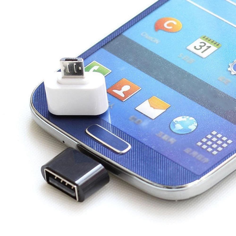 USB til MicroUSB OTG-adapter - hvid