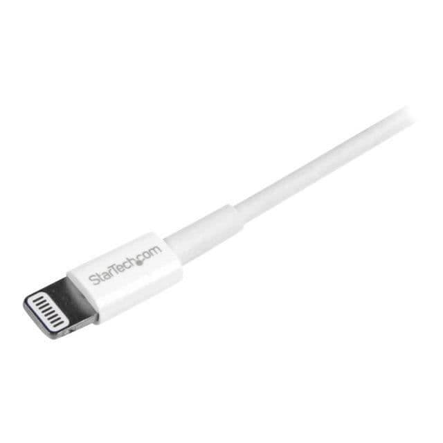 StarTech.com 1 m Slim Apple Lightning to USB-kabel til iPhone / iPod / iPad - Hvid (USBLT1MWS)