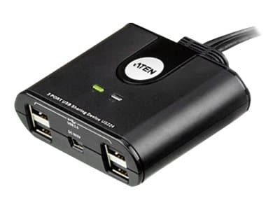ATEN US224 2-Port USB Peripheral Sharing Device - USB-växel - skrivbordsmodell