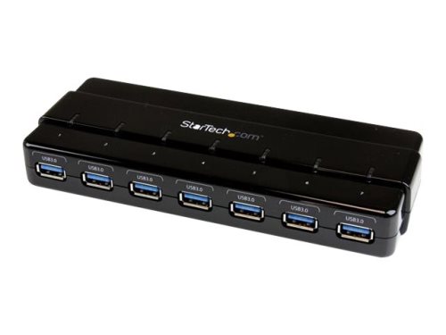 Bild av StarTech.com 7 Port USB 3.0 Hub ? Up To 5 Gbps ? 7 x USB ? Universal Multi Port USB Extender for Your Desktop ? USB Powered (ST7300USB3B) - Hubb - 7