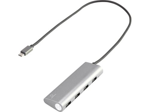 Bild av Renkforce RF-3374948, USB 2.0 Type-C, USB 3.2 Gen 1 (3.1 Gen 1) Type-A, MicroSD (TransFlash),SD,SDXC, 5000 Mbit/s, Silver, USB