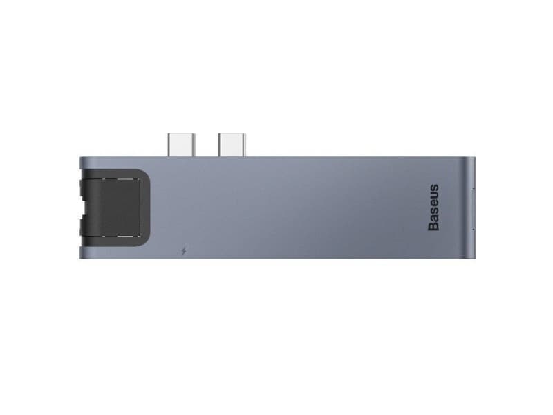 Baseus Baseus HUB Thunderbolt C + Pro 7in1 Station/Replicator USB 3.0 USB-C RJ45 HDMI 4K dark gray universal