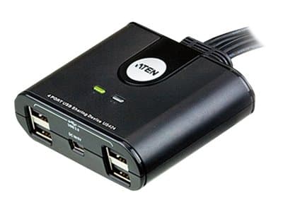 ATEN US424 4-Port USB Peripheral Sharing Device - USB-växel - skrivbordsmodell
