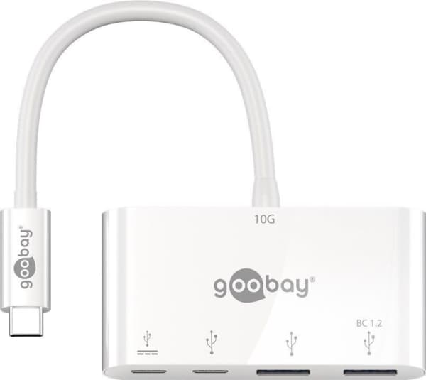 Goobay 62111, USB 3.2 Gen 1 (3.1 Gen 1) Type-C, USB 3.2 Gen 1 (3.1 Gen 1) Type-A,USB 3.2 Gen 1 (3.1 Gen 1) Type-C, 10000 Mbit/s, Hvit, 0,15 m, CE, WE