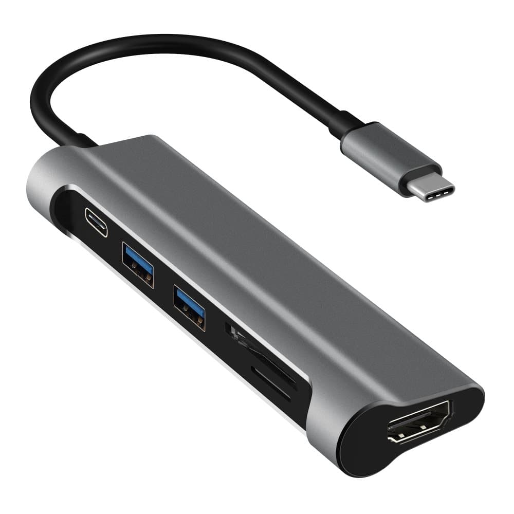 SERO 2xUSB3.0, SD+TF card slot, Type-C til HDMI, PD