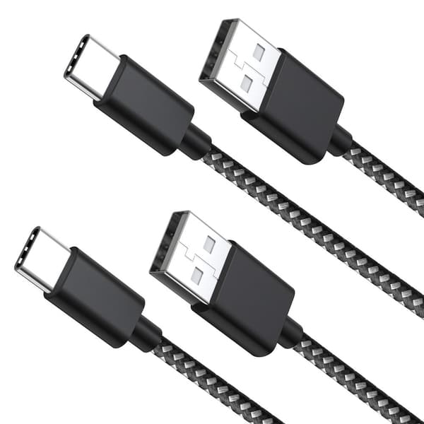 2-Pack USB-C 3.1 Laddkabel 2M extra lång