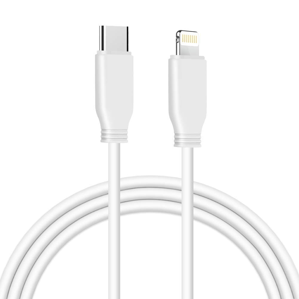 USB-C til lightningkabel - hvid - 1 m