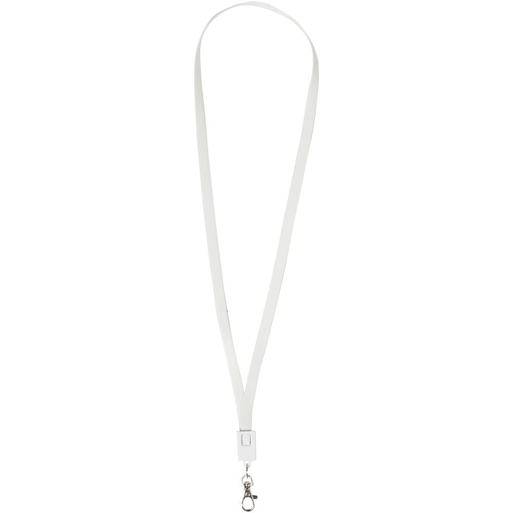 Bullet 2-In-1 Charging Cable In Clip Lanyard