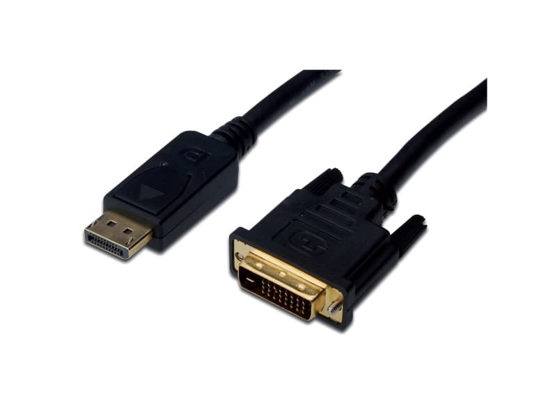 Adapter displayport til dvi, 2 m