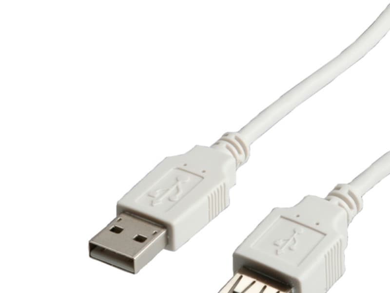 VALUE USB 2.0 Cable, Type A, 1.8 m, 1,8 m, USB A, USB A, Hane/Hona, 0,48 Gbit/s, Vit