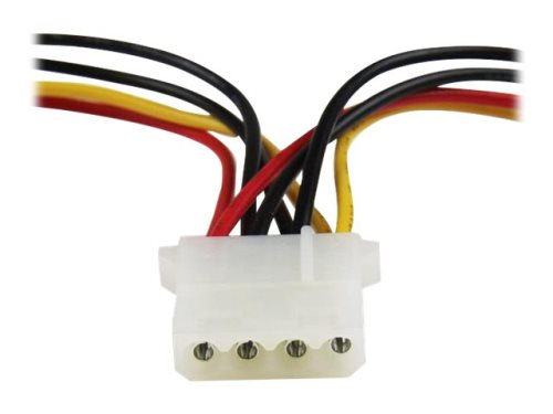 Bild av StarTech.com LP4 to SATA Power Cable Adapter with Floppy Power (LP4SATAFMD) - Strömadapter - SATA-ström (hane) till 4 pin intern effekt, 4 pin strömu