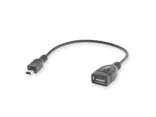 Bild av SAVIO CL-58 - USB-adapter - mini-USB typ B (hane) till USB (hona) - USB 2.0 OTG - 20 cm - svart