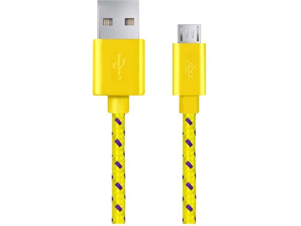 ESPERANZA EB181Y - 5901299920145 ESPERANZA EB181Y cable MICRO USB 2.0 A-B M/M OPLOT 2.0 M - YELLOW
