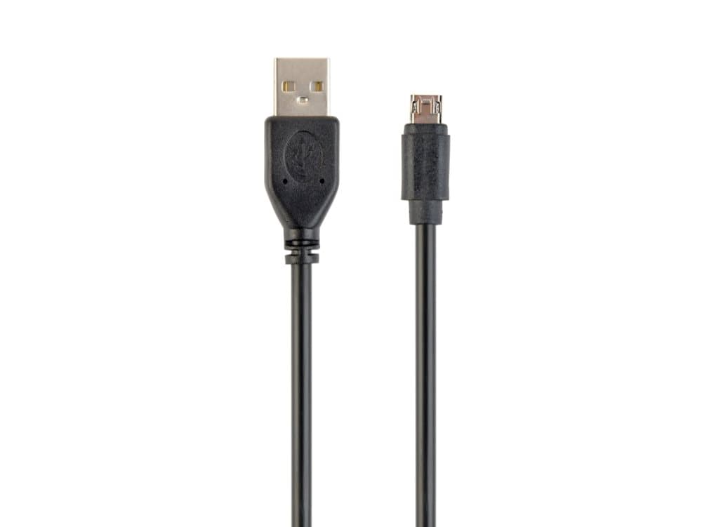 Gembird CCB-USB2-AMMDM-6, 1,8 m, USB A, Micro-USB B, 2.0, Sort