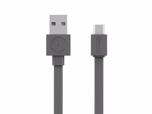 Bild av Allocacoc 10452GY/USBMBC, USB A, Micro-USB B, Hane/Hane, Grå