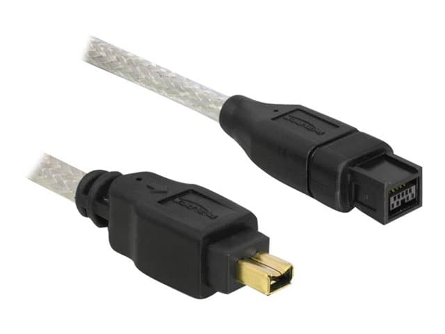 Delock - IEEE 1394-kabel - FireWire 800 (hane) till 4 pin FireWire (hane) - 1 m