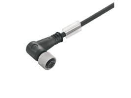 Weidmüller SAIP-M12BW-5-3.0U, 3 m, M12, Hona, Svart, 126 g, 1 styck