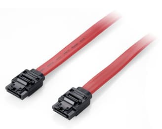 Equip 111900, 0,5 m, SATA III, SATA 7-pin, SATA 7-pin, Hankjønn/hankjønn, Rød