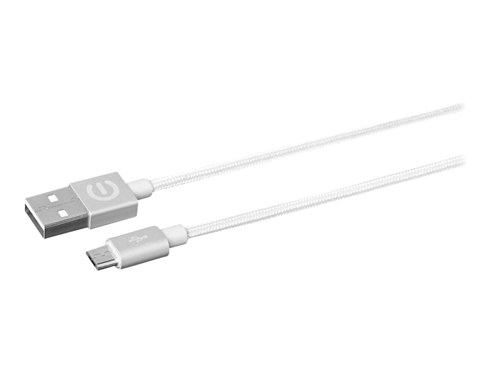 eSTUFF Allure Series - USB-kabel - USB (hann) til Micro-USB type B (hann) - 1 m - sølv