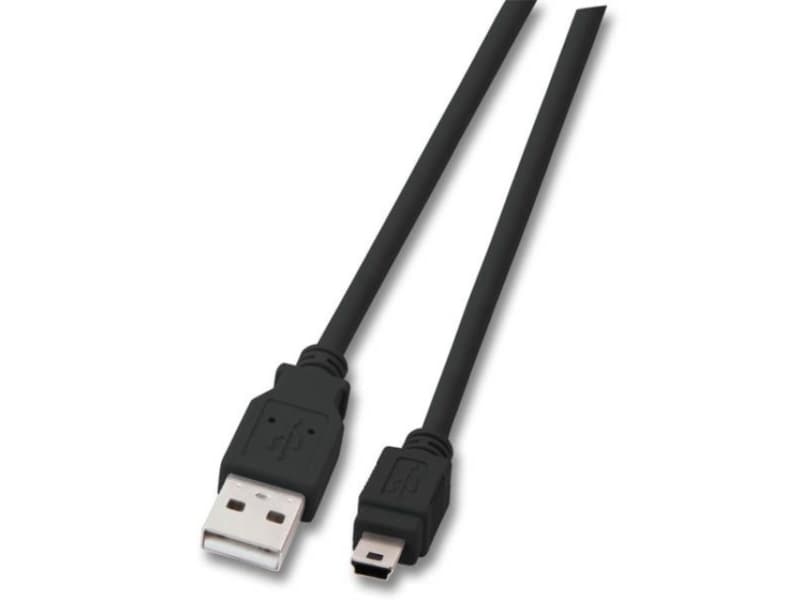 EFB Elektronik USB 2.0 A / Mini-B 0.5m, 0,5 m, USB A, Mini-USB B, 2.0, Hane/Hane, Svart