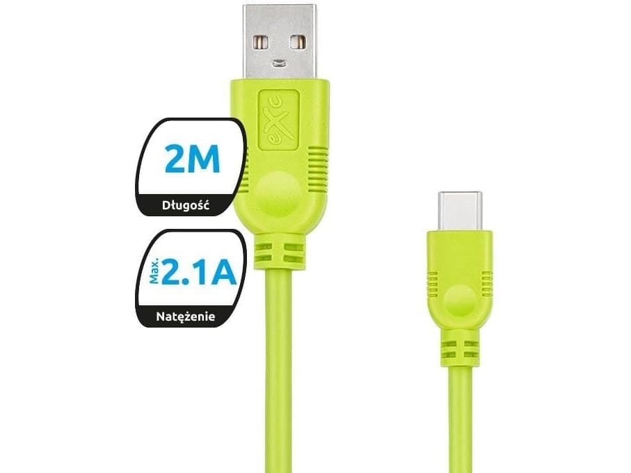 USB eXc WHIPPY USB A (M) - USB 3.1 TYPE C (M) 5-pin cable (KKE0KKBU0220)
