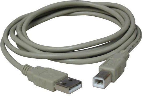 USB Logo Cable USB-A - USB-B 1.8m Gray (7946)